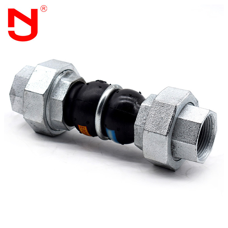 New Design Union Type Flexible Pipe Fittings Screws Threaded Rubber