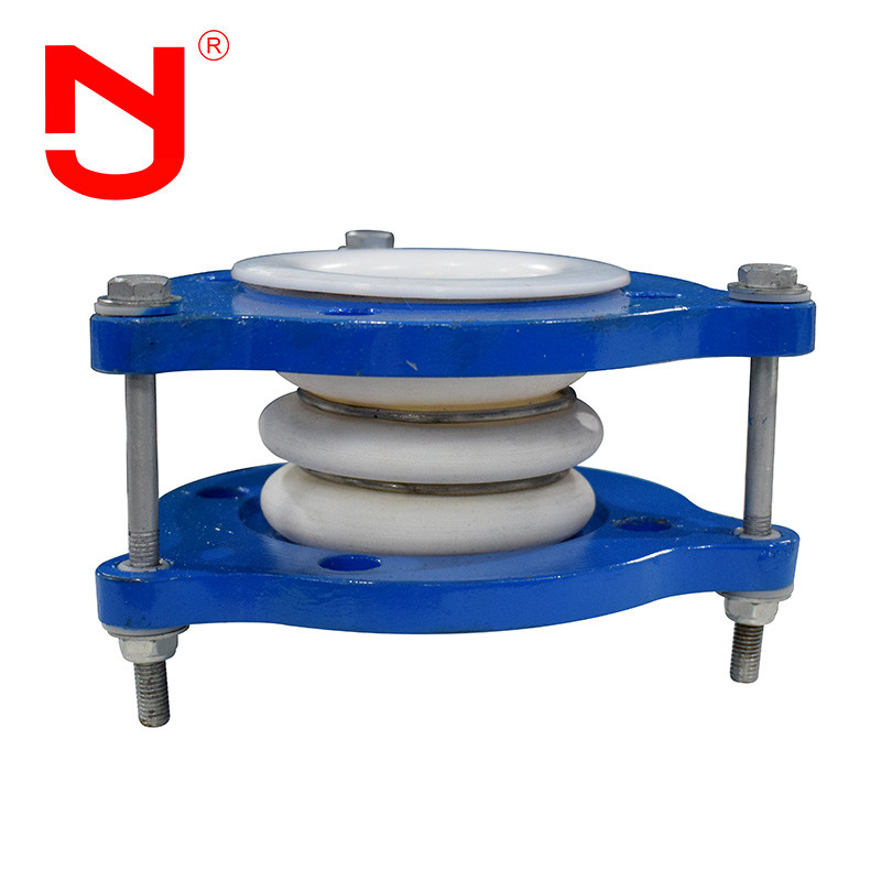 DIN ANSI JIS Carbon Steel PTFE Expansion Joint Easy Install Tie Rod Stainless Steel