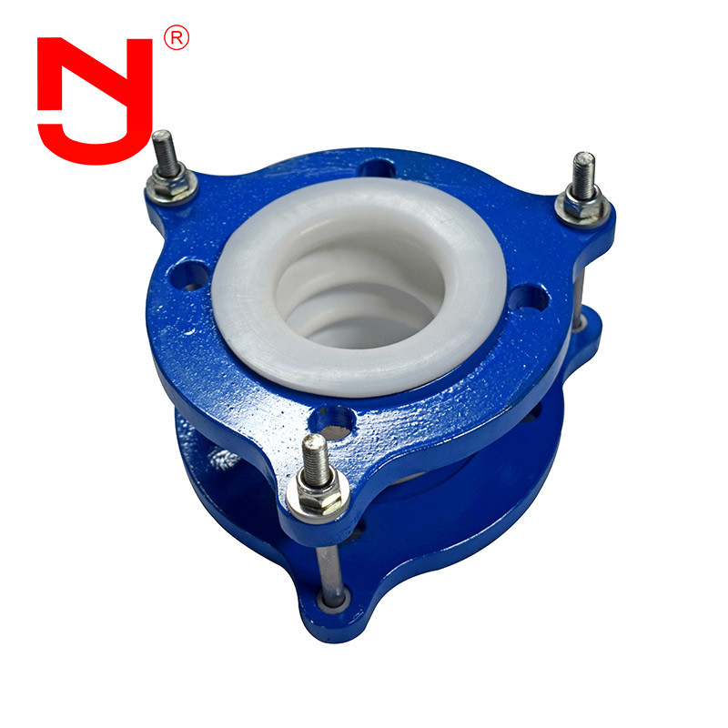 DIN ANSI JIS Carbon Steel PTFE Expansion Joint Easy Install Tie Rod Stainless Steel