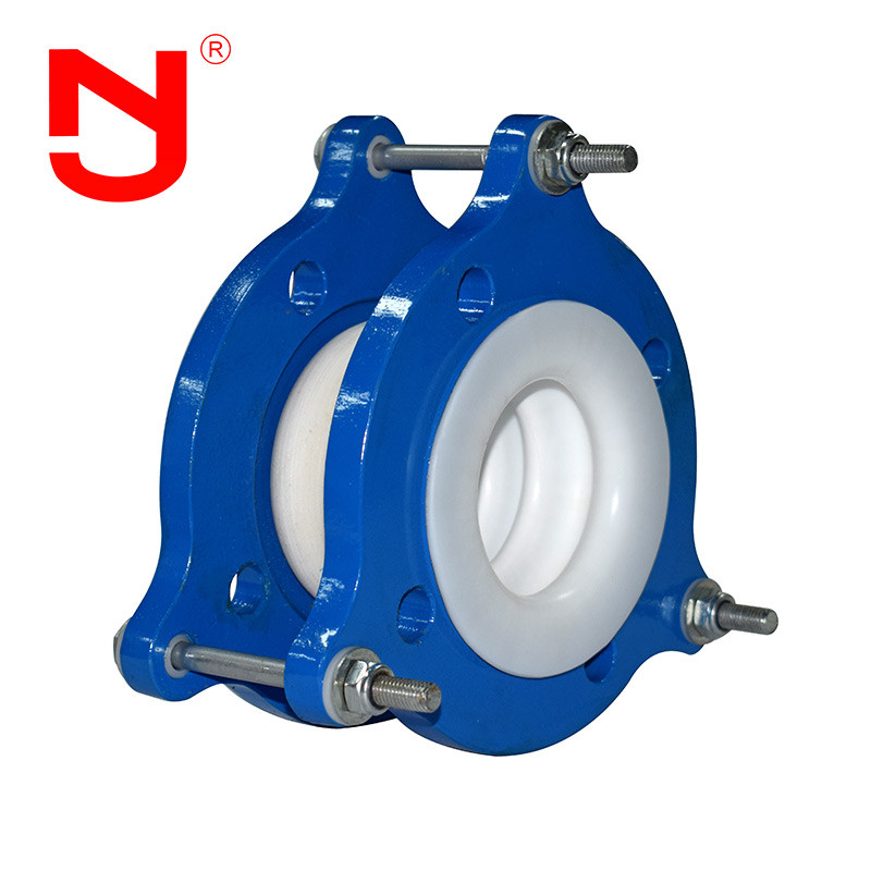 DIN ANSI JIS Carbon Steel PTFE Expansion Joint Easy Install Tie Rod Stainless Steel