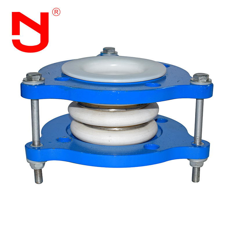 Temperature Resistant Carbon Steel Flange Ptfe Compensator Bellow Joint / Ptfe Corrugated Hose Joint