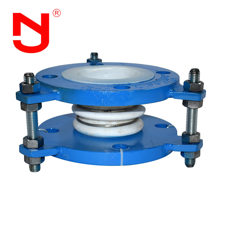 150 Psi Galvanized PTFE Bellows Expansion Conector Excellent Chemical Resistance Carbon Steel Flange