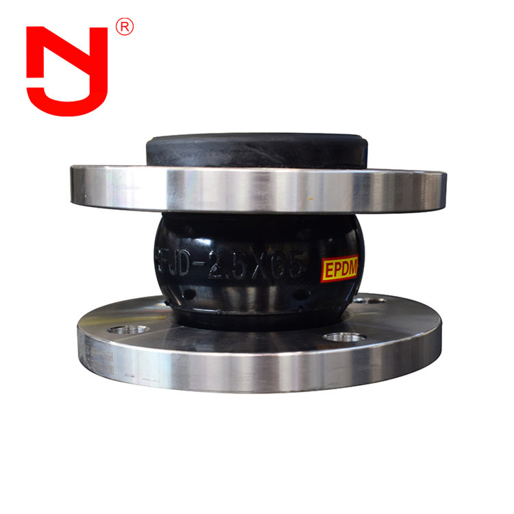 Single Sphere EPDM NBR CR Rubber Expansion Joint Flange Type