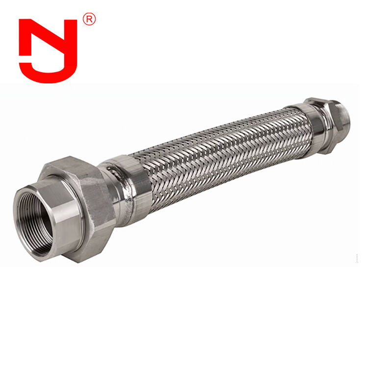 Stainless Steel 304/316 Metal Braided Hose with Union Type Connection for Vibration Absorption