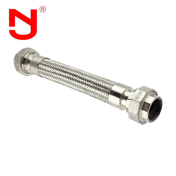 Stainless Steel 304/316 Metal Braided Hose with Union Type Connection for Vibration Absorption