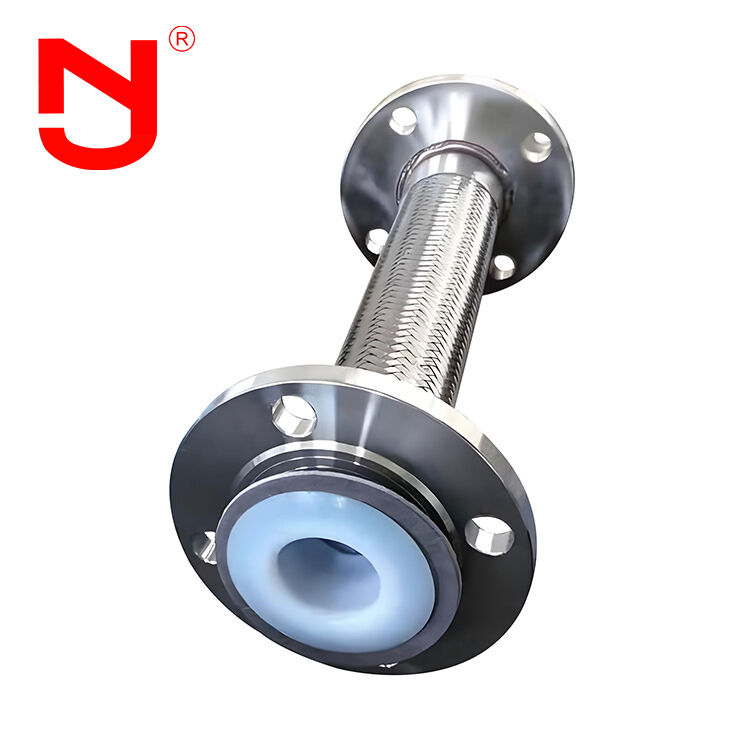 PTFE Lining Stainless Steel Wire Braided Corrugated Metal Flex Tube DN8-DN400 for High-Performance Fluid Transfer
