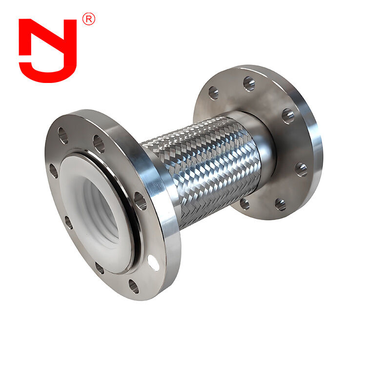 PTFE Lining Stainless Steel Wire Braided Corrugated Metal Flex Tube DN8-DN400 for High-Performance Fluid Transfer