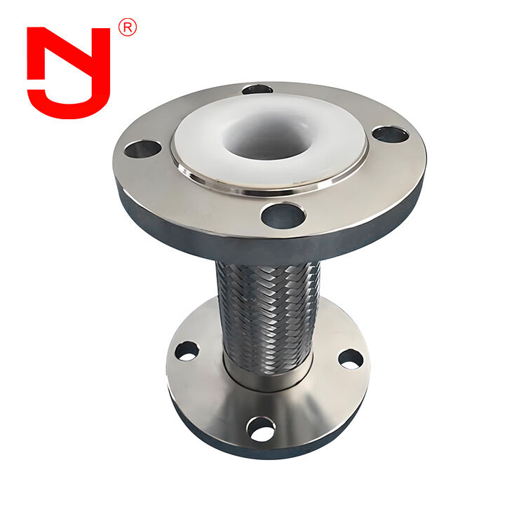 PTFE Lining Stainless Steel DN25 Braided Steel Hose Corrugated Metal Hose for Industrial Applications