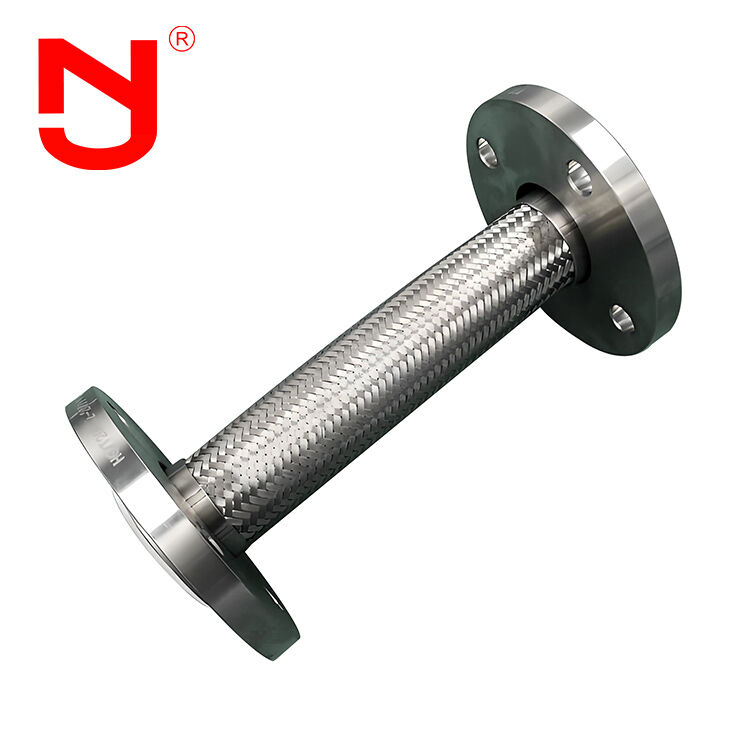 PTFE Lining Stainless Steel DN25 Braided Steel Hose Corrugated Metal Hose for Industrial Applications