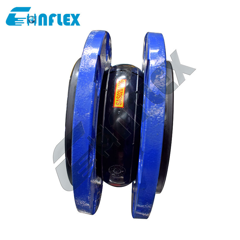Single Sphere EPDM NBR CR Expansion Rubber Joint Flange Type
