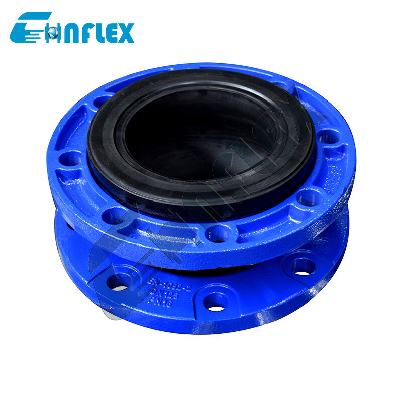 Single Sphere EPDM NBR CR Expansion Rubber Joint Flange Type