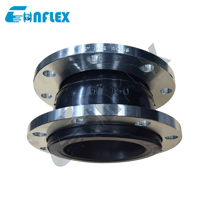 Flanged Rubber Expansion Joint Flexible Pipe Connector for Water Supply HVAC System
