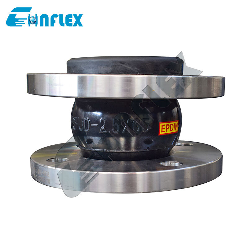 Single Sphere EPDM NBR CR Expand Joint Flange Type Flexible Bellows