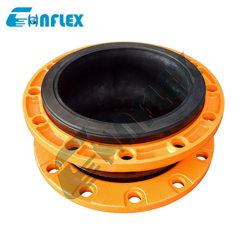 Large Diameter Flanged Rubber Piping Compensator: Heavy Duty Bellows Joint for Municipal Drainage Mains