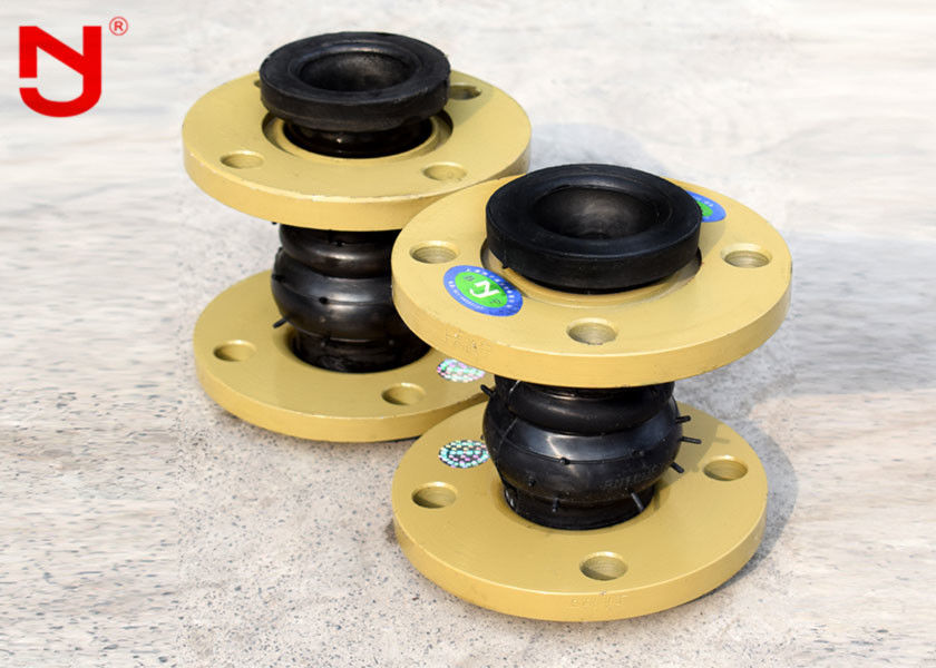 Epdm Double Sphere Rubber Expansion Joint High Gas Tightness Anti Corrosion