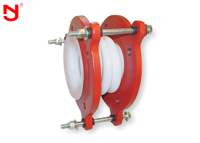 Industrial PTFE Expansion Joints White Color Physiological Inertia Low Friction