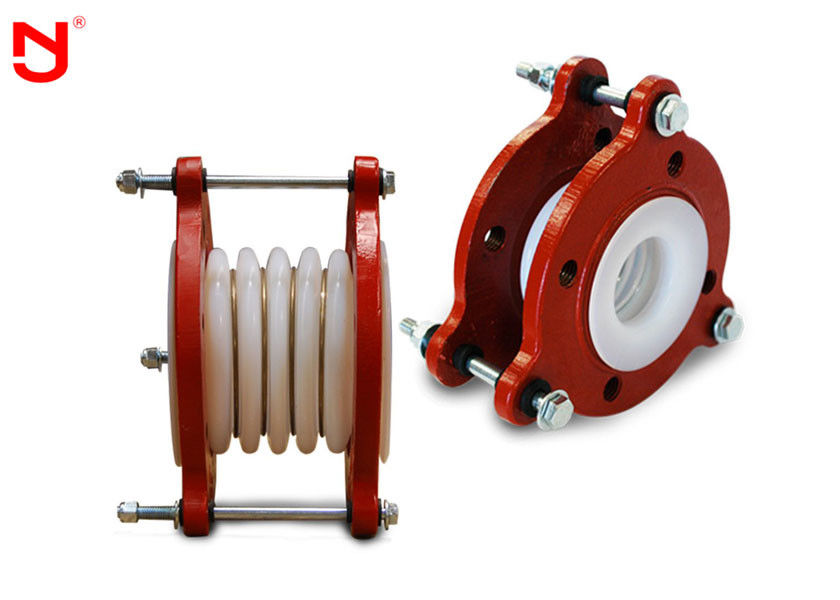Industrial PTFE Expansion Joints White Color Physiological Inertia Low Friction