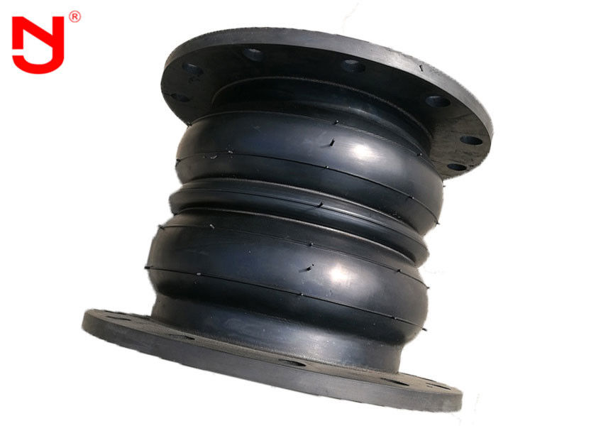 Twin Sphere Rubber Flexible Joint , Rubber Pipe Coupling Connector 0.6-2.5MPa
