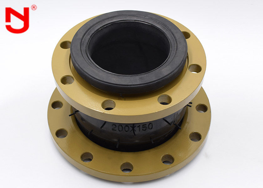 Concentric Rubber Flexible Joint , Pipe Rubber Bellows Expansion Joint Simple Structure