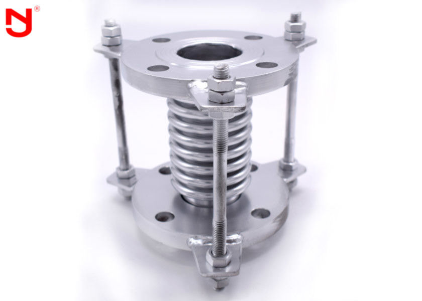 SS Edge Metal Bellows Expansion Joints  High Temperature With Flat Welding Flanges