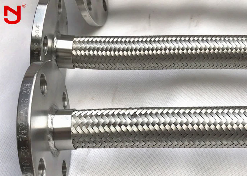 OEM Metal Braided Hose Corrugated Surface Vacuum Bellows High Tensile Steel Wire