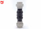 Union Type Flexible Rubber Expansion Joints Black Color  Equal Shape Nylon Cord Fabrics