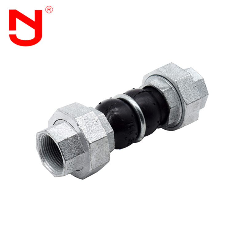 EPDM Galvanized Double Sphere Flex Connector Bellow Rubber Expanison Joint