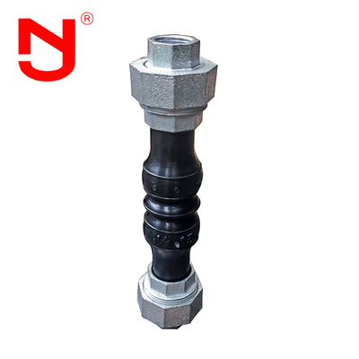 Stainless Steel Screwed Union Bspt Threaded Joint Twin Sphere Union Rubber Joints