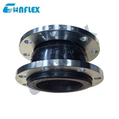 Flanged Rubber Expansion Joint Flexible Pipe Connector for Water Supply HVAC System