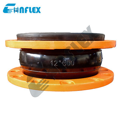 Weatherproof Outdoor Pipeline Expansion Joint: UV-Resistant Neoprene Flanged Rubber Bellows for Exposed Systems