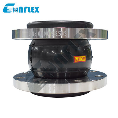 Rotating Flange Rubber Joint with PTFE Lining: Easy-Install Poly-Tetra-Fluoro-Ethylene Pipeline Growth Compensator for Refineries