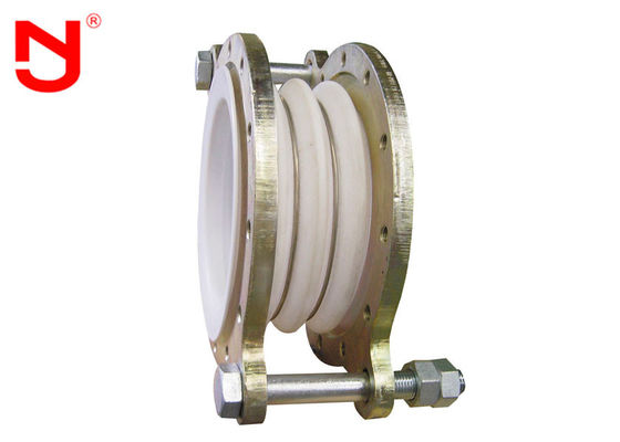 Rubber PTFE Expansion Joints , Pipe Expansion Joint With Buckled Metal Connectors