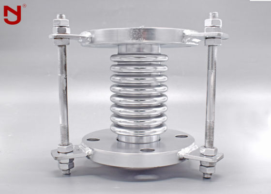 SS Edge Metal Bellows Expansion Joints  High Temperature With Flat Welding Flanges